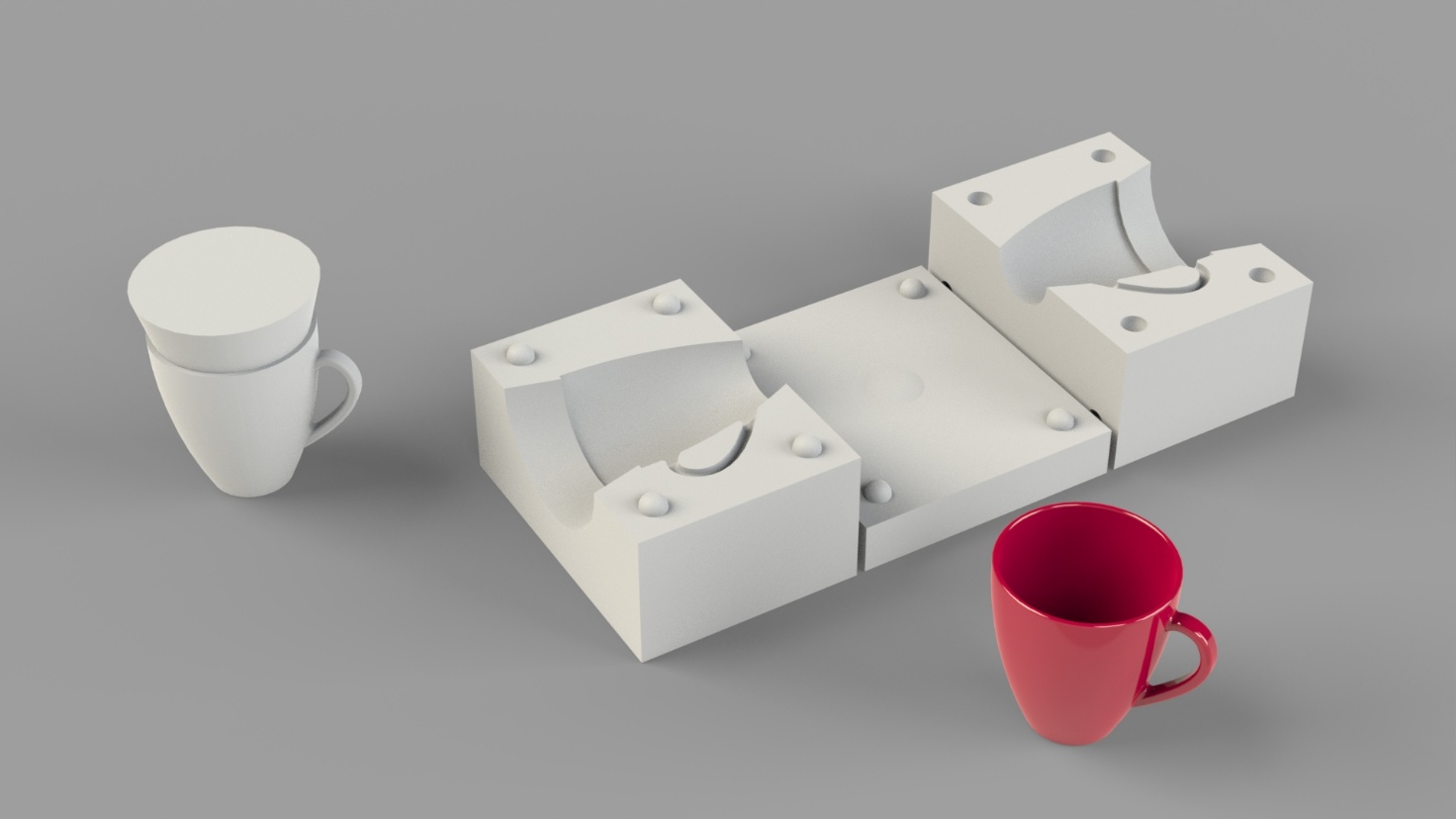 Plaster mould casting