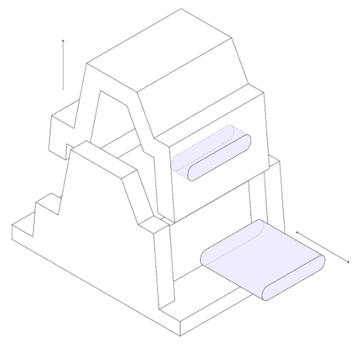 Sliding side-action (core) to deal with an undercut