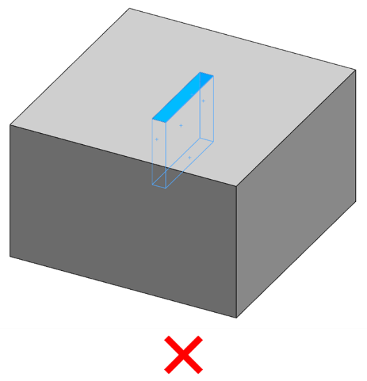 Avoid narrow deep slots