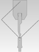 Collision with upper tool clamp