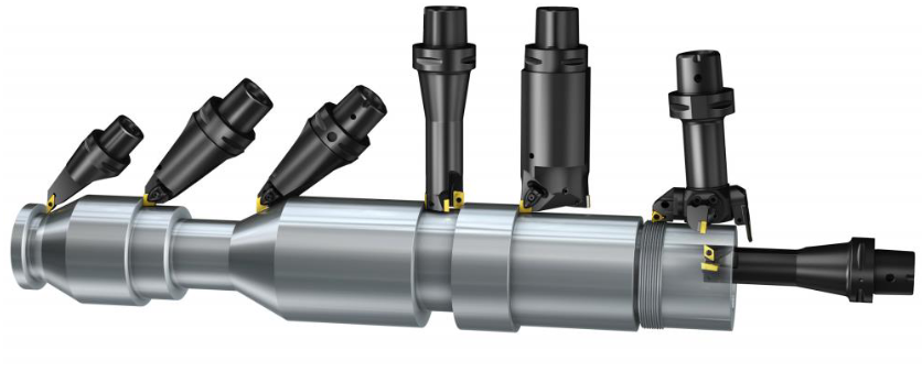Cutting tools of a turn-mill center